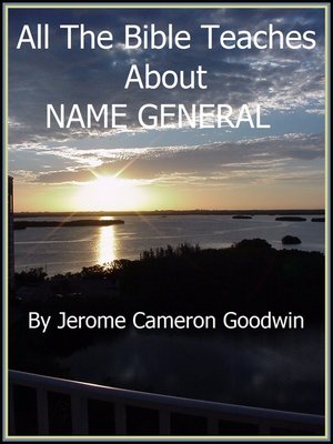cover image of NAME GENERAL
